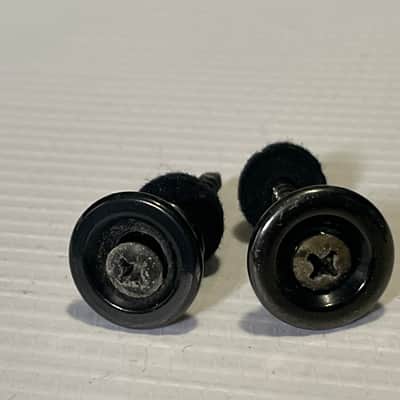2000's Japan Jackson DKMGT & Dinky Guitar Factory Black Oversize Strap Buttons image 1
