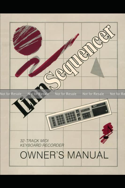 Linn Sequencer Owners Manual image 1