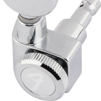 FENDER - Fender Staggered Locking Tuners with Vintage-Style Buttons  Polished Chrome (6) - 0990818500 image 2