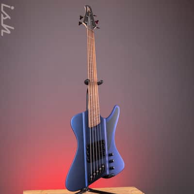Dingwall D-Roc Standard 5-String Bass Matte Blue to Purple Colorshift B-Stock image 2