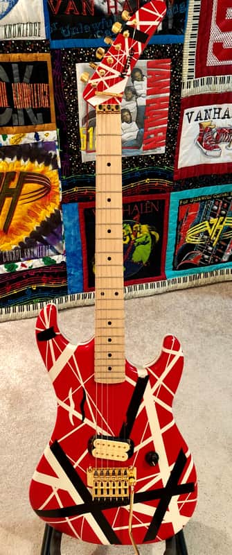 Van Halen Kramer Orlando Hard Rock Cafe Display Guitar Striped image 1