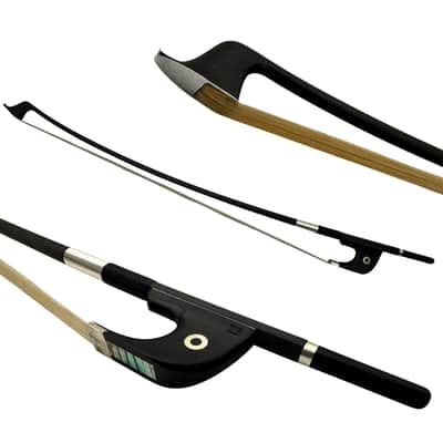 ZS Strings Eclipse German Bass Bow 2025 - Pure Carbon image 3