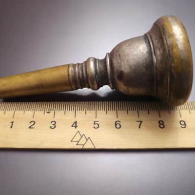 Vintage Mouthpiece Wind Trumpet Brass Early Soviet Union 1920s image 12