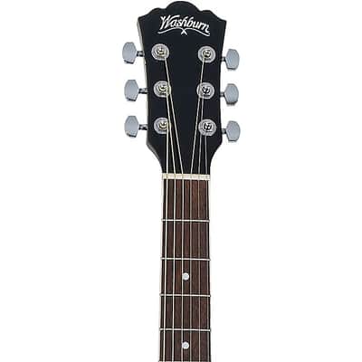 Washburn WA90CEVSB Dreadnought Acoustic Electric Guitar Vintage Sunburst image 3