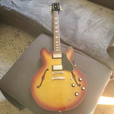 Epiphone ES-335 Figured 1G [Flame Maple /Iced Tea] | Serial No. 21021530504 image 3