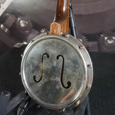 Vintage Banjolele w/ Metal Back & F-Holes image 9