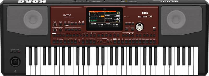 Korg PA700 61-Key Professional Arranger Keyboard, Black image 1