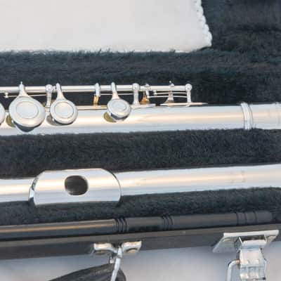 Yamaha YFL-385 II Intermediate Flute *Solid Silver Headjoint *Low-B *Japan Made *Overhauled New Pads image 2