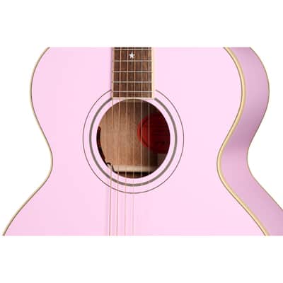 Epiphone J-180 LS Acoustic Electric Guitar Pink image 5