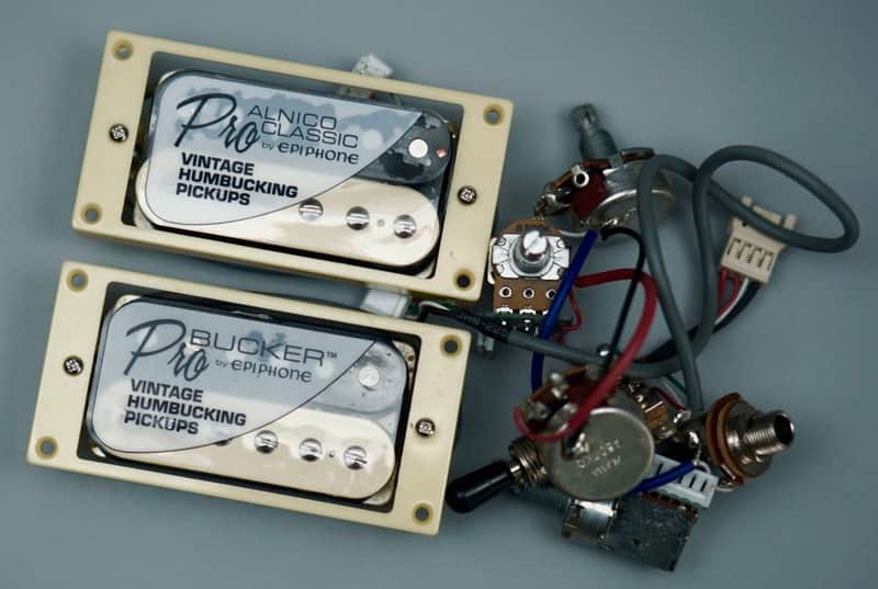 Epiphone Zebra ProBucker Alnico Pickups With Pro Wiring Harness Pots image 1