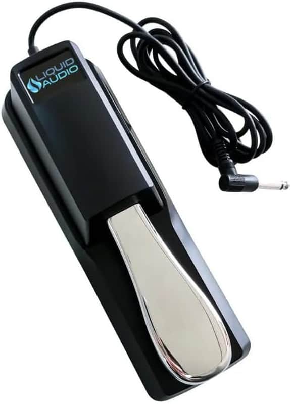 Liquid Audio Deluxe Keyboard Sustain Pedal - Universal Pedal Ideal for Yamaha, Casio, Roland, Korg, Behringer, Moog Keyboards - Includes Polarity Switch, 1/4" Input Plug, and Extended 6.5ft Cable image 1