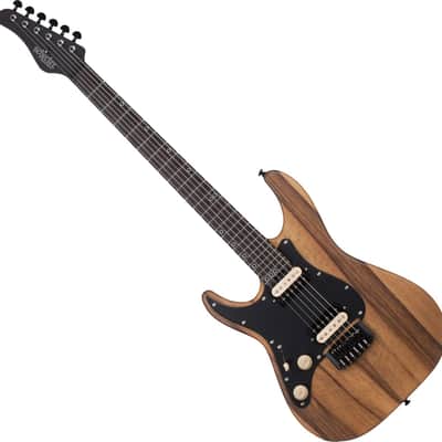 Schecter Sun Valley Super Shredder Hardtail Lefty Guitar Black Limba image 1