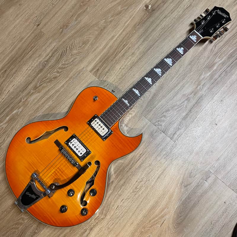 Xaviere XV-950 Hollow-body Electric Guitar with Bigsby image 1