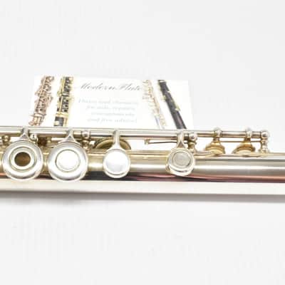 Armstrong 303 Open Hole Flute Sterling Headjoint Inline G & B Foot Just Serviced image 6