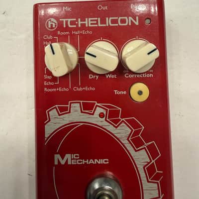 TC Helicon Mic Mechanic V1 Reverb Correction Vocal Effect Pedal + PSU *READ* image 2