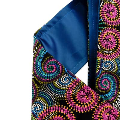 Pinwheel Fireworks Guitar Strap Artisan Handmade Fuchsia, Pink, Turquoise, Blue, Green, Purple image 4