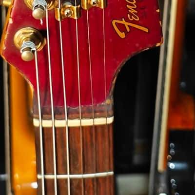 Fender The Strat with Rosewood Fretboard 1980 Candy Apple Red Matching headstock Stripped body image 2