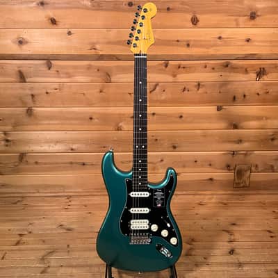 Fender American Professional Classic Stratocaster HSS Electric Guitar - Faded Sherwood Green Metallic image 2