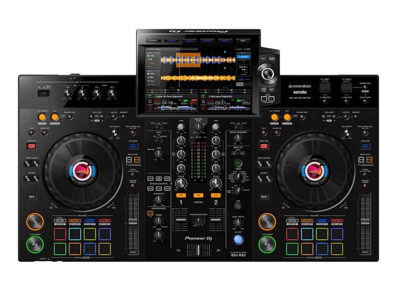 Pioneer XDJ-RX3 with flight case and decksaver image 1