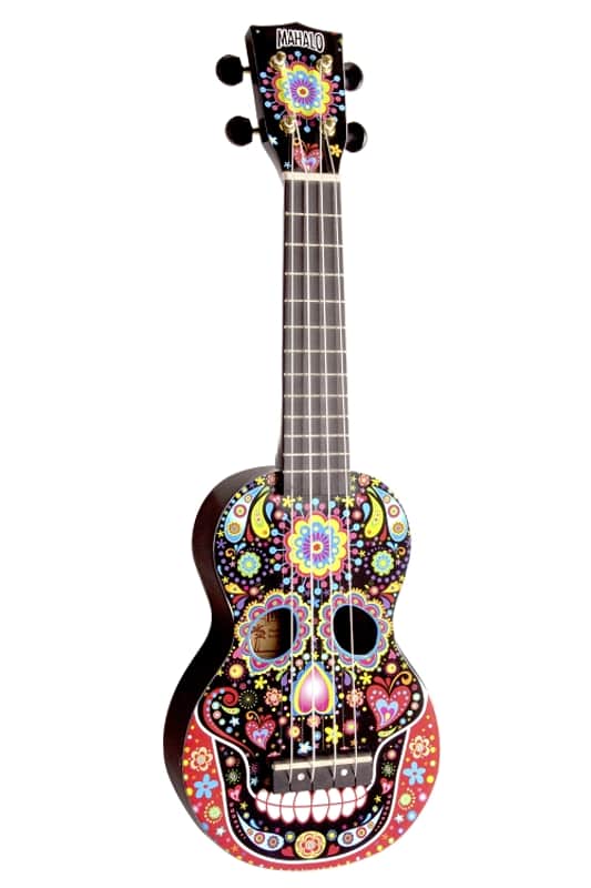 Mahalo Art Series Heart Soprano Ukulele, BlackMA1HEBK-U image 1
