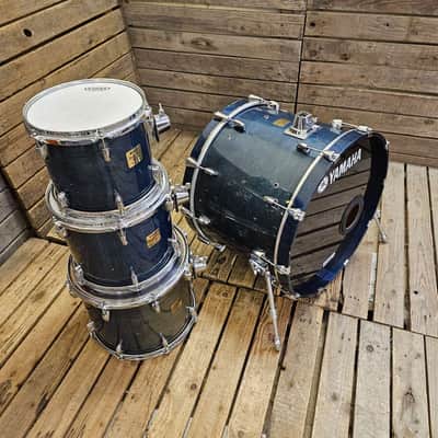 Drum Kit Yamaha Birch Custom Absolute MIJ, Sea Blue Lacquer USED! RKBCM040725 image 2