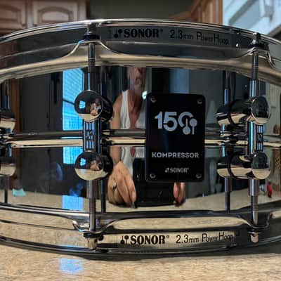 Sonor Kompressor 14x5.75 steel snare drum - Chrome image 2