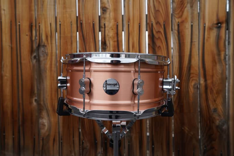 DW/PDP Natural Satin Brushed Copper Shell 6.5 x 14" Snare Drum image 1