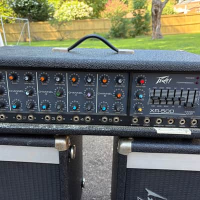 Peavey XR-500 mixer amp w/ 2 speakers image 2