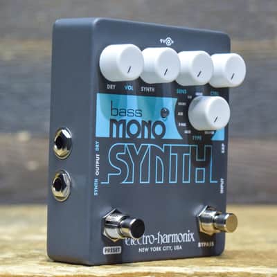Immagine Electro-Harmonix Bass Mono Synth Eleven Sounding Bass Synthesizer Effect Pedal - 3