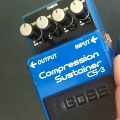 Boss CS-3 Compression Sustainer (Black Label) 1986 - 1992 - Blue image 3