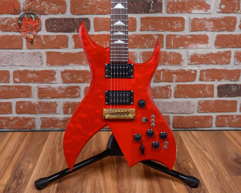 B.C. Rich Bich Six Transparent Red 1984 w/Hard Shell Case