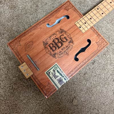 Cigar Box Fretless Electric Guitar image 3
