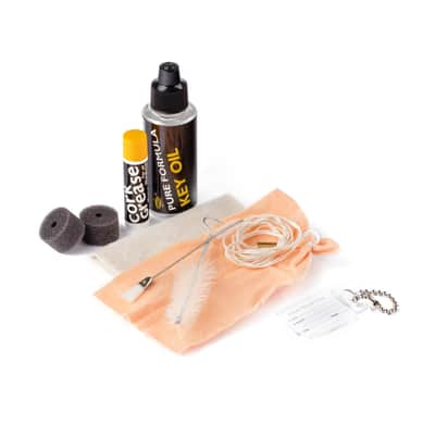 Clarinet Maintenance Kit: Clarinet Chamois Swab Mouthpiece Brush Tube Cork Grease Thumb Cushions etc image 2