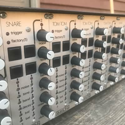 Simmons SDS-V Electronic Drum Brain with rare high hat module - Beautiful Condition image 3