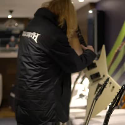 Dave Mustaine's Explorer MEGADETH Artist Owned Stage Played - Dean USA Custom Shop XO Heavy Relic Vintage Aged Signed Korina Neck Guitar image 5