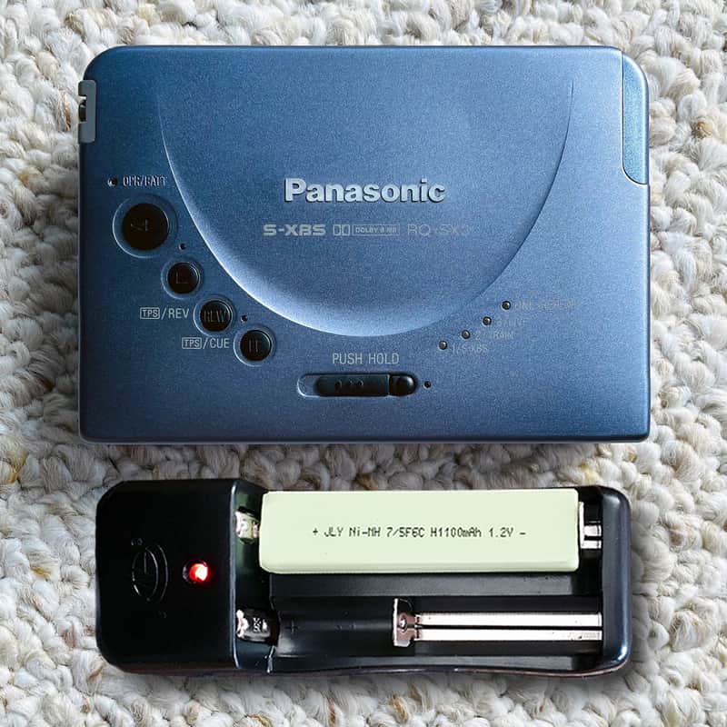 PANASONIC SX3 Walkman Cassette Player, Awesome Light Blue ! Working ! image 1