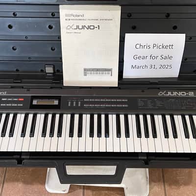 Roland Alpha Juno-2 61-Key Programmable Polyphonic Synthesizer 1985 - 1988 - Black