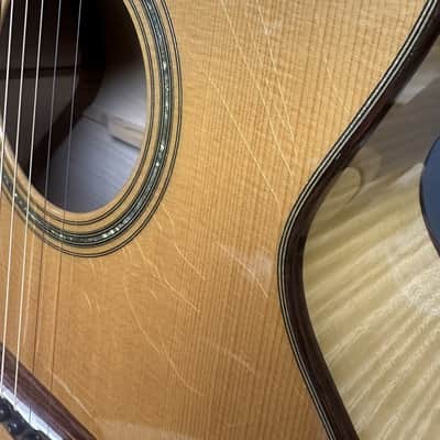 circa 1980's Ehlers Natural Acoustic Guitar image 7