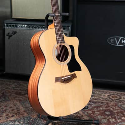 Taylor 114ce Grand Auditorium Acoustic/Electric Guitar - Sapele with Gig Bag image 15
