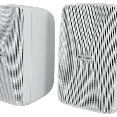 2 Rockville WET-40W 4" 70V Commercial Indoor/Outdoor Wall Speakers White Swivel image 1
