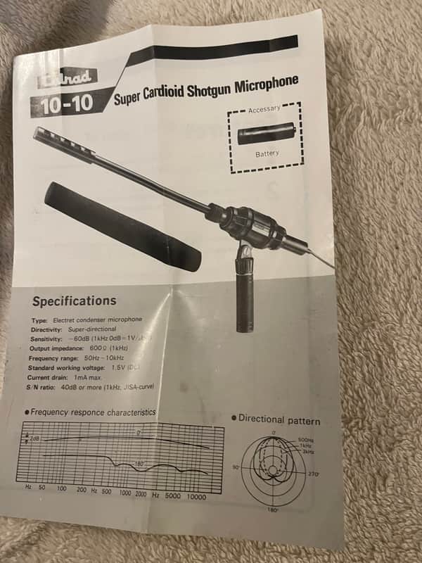 Calrad 10-10 Super Cardioid Dynamic Microphone - Black image 1