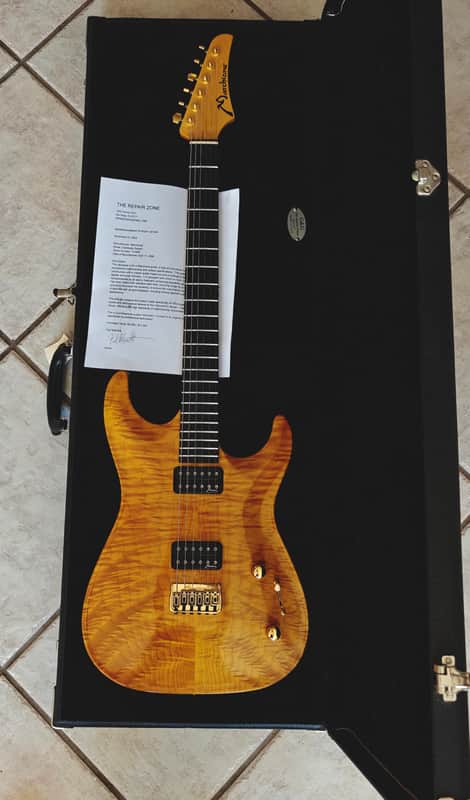Marchione Solidbody Electric Guitar 2006 – Quilted Maple Top, Gold Hardware, Custom Pickups – Boutique USA image 1
