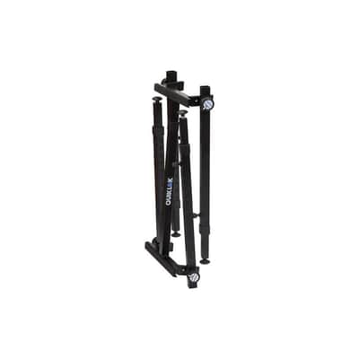 QUIK LOK - WS421 Multifunctional Heavy-Duty Workstand - Height and Width Adjustable Steel Frame for Keyboards, Digital Pianos, and Audio Mixers, Black image 7