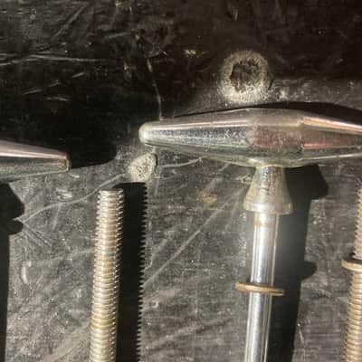 Slingerland (8) 1960's "torpedo" t rods for bass drum 1960's image 3