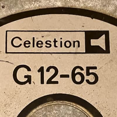 Rola Celestion Vintage Vented, Marshall Amplifier Cabinet 12" Speaker Cone, 65 Watts, 16 Ohms,  Model G1265, Made in England, Original from the 1970's image 2