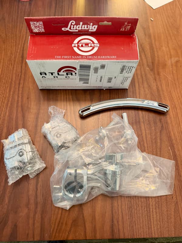 Ludwig LAC2983MT Atlas Arch Rail Mount Assembly with 2 Brackets - open box imagen 1