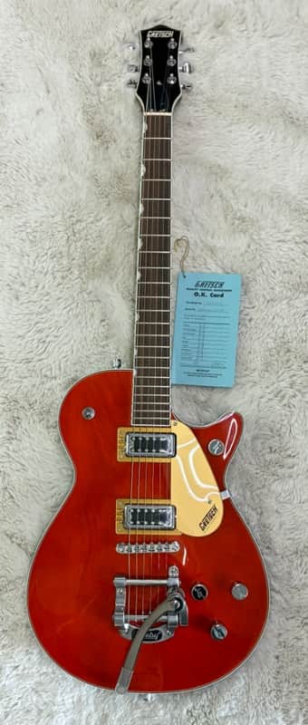 Gretsch G5230T Electromatic Jet FT Electric Guitar with Bigsby, Orange Stain image 1