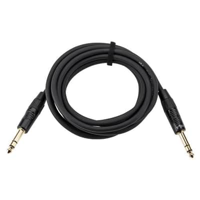 H&A Platinum Pro 10' TRS 1/4  Male to 1/4  Male Interconnect Cable with Rean by Neutrik Gold Connectors image 1