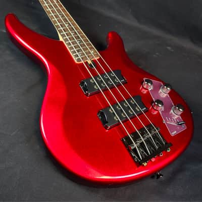 Yamaha TRBX304 4 String Bass, Solid Mahogany, Candy Apple Red image 5