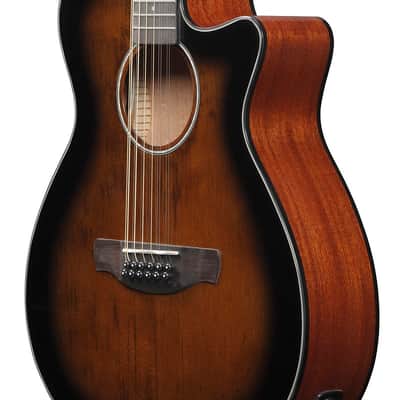 Ibanez AEG5012DVH 12-String Acoustic-Electric Guitar Dark Violin Sunburst image 11